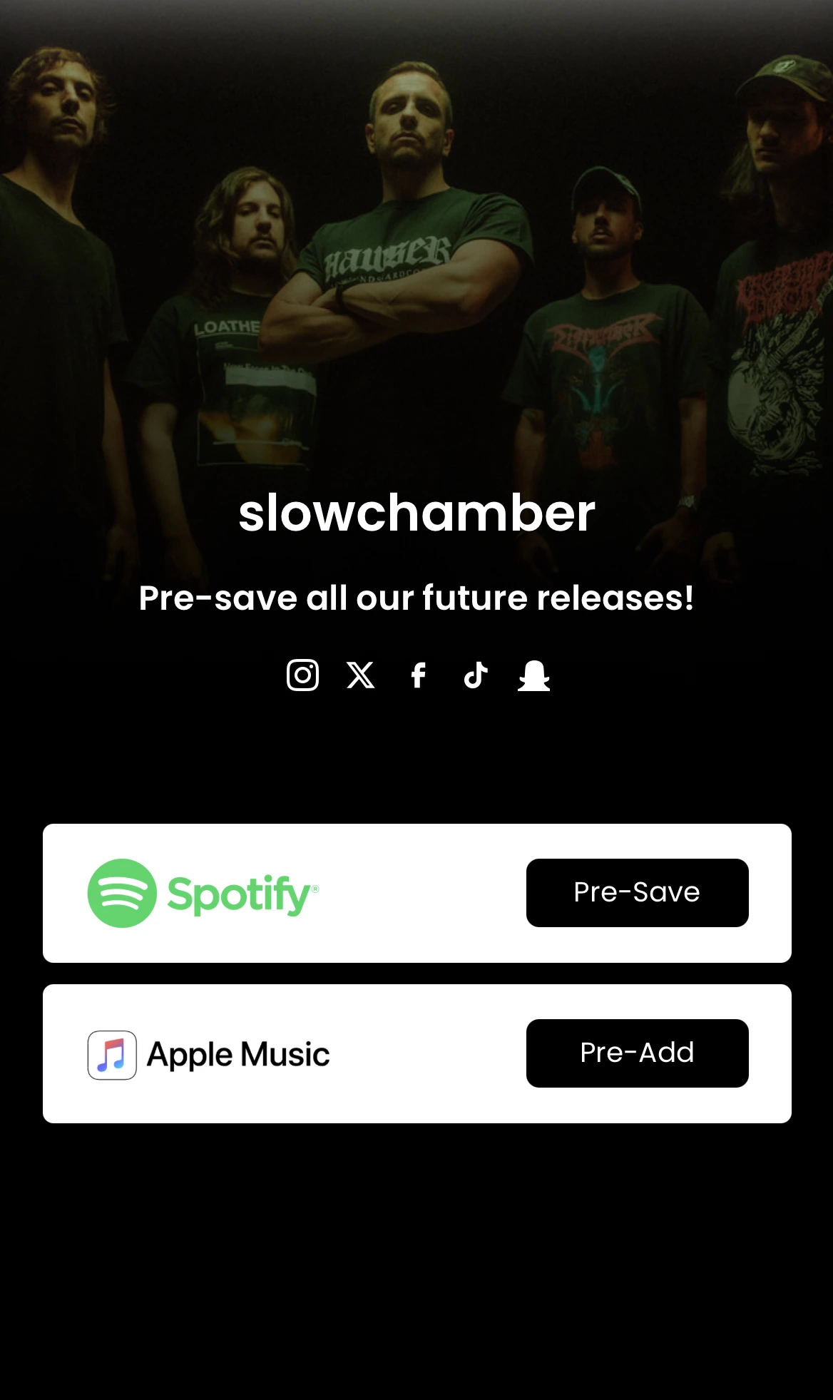 Lifetime Pre-Save page example
